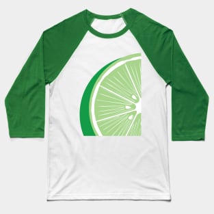 Tropical Lime Design by Cricky Baseball T-Shirt